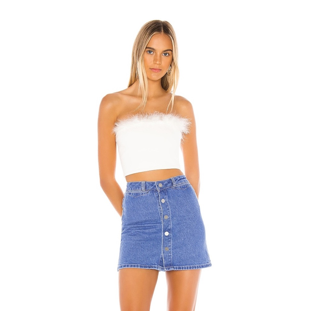 **NWT** Superdown Olivia Strapless Top - Picture 4 of 8